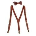 thumbnail image 2 of Child Kids Suspenders -Shape Adjustable - Brown, as described, 2 of 10