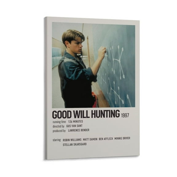 Good Will Hunting Movie Poster (5) Canvas Wall Art Prints Poster Gifts Photo Picture Painting Posters Room Decor Home Decorative 12x18inch(30x45cm)