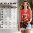 thumbnail image 7 of FUIALDOLG Highland Cow Tops Bling Red Love HeartsTank Tops for Women Lady Valentines Day Costume Sleeveless V Neck Vest Loose Fit Flowy T-Shirts Casual Athletic Golf T-shirt Basic Tee,3XL, 7 of 7