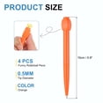 thumbnail image 2 of 4PCS Funny Rollerball Pens, 0.5mm Interesting Writing Pen Black Gel Ink Pens Cute Answers Questions Choose ABCD Rotation Decompression for Gift Friends, Orange, 2 of 7