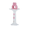 thumbnail image 3 of Nuby 2pk Silicone Fun Teether, Bunny & Tuba Teether, Pink and Yellow, 3 of 9