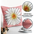 thumbnail image 4 of Spring Daisy Pillow Covers 16x16 Set of 2 Cute Floral Pink Summer Outdoor Decorative Throw Pillows Farmhouse Flower Pillowcases Linen Cushion Case Decor for Home Sofa Couch Bed, 4 of 7