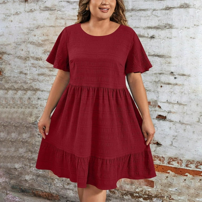 Tianiyouqing Smock Maternity Dresses for Women Spring Plus Size