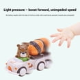 thumbnail image 5 of Bebé Dibujos Animados Animales Fricción Coches Juguetes Push And Go Coches Juguetes Para Niños Niñas 3 Unids/Set Yuarrent FN004795-00, 5 of 5