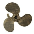 thumbnail image 2 of Zeckos Bronze Cast Iron Boat Propeller Wall Mounted Garden Hose, 2 of 7
