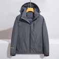 thumbnail image 4 of IYTR Men's Windbreaker Jacket Lightweight Rain Jacket Hooded Outdoor Sport Coat Breathable Hiking Camping Jacket Dark Gray XXXXL, 4 of 4