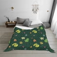 thumbnail image 7 of Vsdgher Camp In The Forest Pattern Fleece Throw Blanket, Horizontal Fleece Bedding Home Decor for Couch & Bed All Season Use -60"x50", 7 of 7