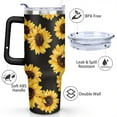 thumbnail image 3 of Sunflowers 40 OZ Tumbler Cup with Lid and Straw Gifts for Mom Friend Sister Grandma, 3 of 7
