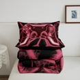 thumbnail image 5 of Erosebridal Video Game Bedding Twin Comforter Set,Pink Neon Down Comforter,Geometric Honeycomb Bedding Sets Twin with Comforter,Lightweight Gamepads Bedroom Decorative,Reversible,2-Piece, 5 of 8