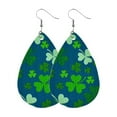 thumbnail image 2 of Pendientes para mujer, regalos para mujer, pendientes de San Patricio, pendientes verdes en forma de gota, joyería, regalo festivo para mujer, pendientes de moda., 2 of 2