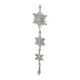 thumbnail image 2 of Adorno colgante de copo de nieve con forma de gota, brillante, para fiestas, decoración navideña Estilo C, 2 of 9