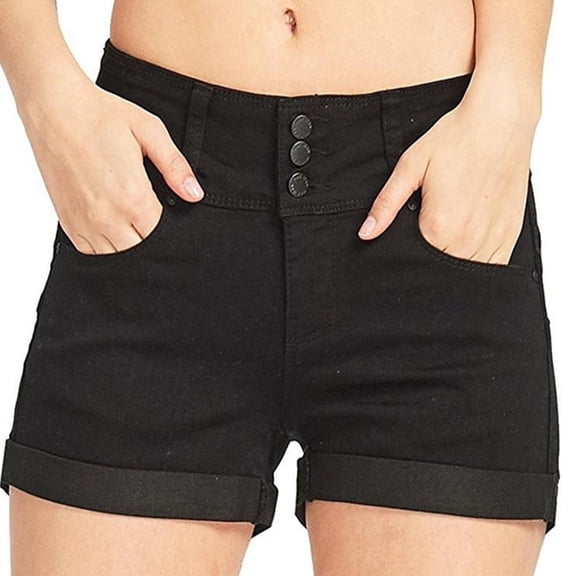 Summer Stretch Jean Shorts Women Skinny Fit Low Waist Casual Short Trousers