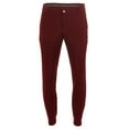 thumbnail image 3 of Men's Casual Pants Men's Solid Color Tight Pocket Zipper Business Casual Daily Slim Fit Small Trousers Red 35, 3 of 8