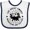 White and Navy, variant on Inktastic The Great Smoky Mountains Are Calling Boys or Girls Baby Bib