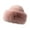 Pink, variant on Woman Thicken Bucket Hat Plush Fisherman Cap Keep Warm Hat for Girls Shopping