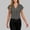 Gray(New), variant on PNTUTB Summer Women's Fashion Solid Color V Neck Button Up Pullover Casual Comfortable Short Sleeve T Shirts