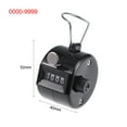 thumbnail image 4 of Unique Bargains Hand Tally Counter 4 Digit Tally Counter Mechanical Palm Click Counter Black, 4 of 5