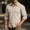 thumbnail image 4 of JTSRKL Mens Ice Silk Long Sleeve Shirts Quick Dry Mesh Back Ventilation Breathable Tees Zip Pockets Loose Fit Tactical Fishing Outdoor Tops, 4 of 9