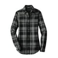 thumbnail image 3 of Port Authority LW668 Ladies Plaid Flannel Shirt, Engine Red, XXL, Womens Button Down Shirts, 3 of 4