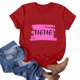 thumbnail image 3 of Blusas de Manga Corta para las Mujeres Divertido Impreso Cuello Redondo Tee, Vintage Humor Gráfico Blusas de Primavera para las Mujeres, 3 of 3