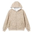 thumbnail image 4 of BFRGSIJ Leopard Print Zip Up Hoodie for Women Fleece Lined Hooded Jacket with Pockets Casual Streetwear Fall Winter Sweatshirt 3XL, 4 of 6