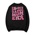thumbnail image 5 of Fiaer,Sweatshirt for Women Crewneck Plus Size Long Sleeve Pullover Casual Loose Fit Trendy Letter Graphic Solid Tops Black L, 5 of 5