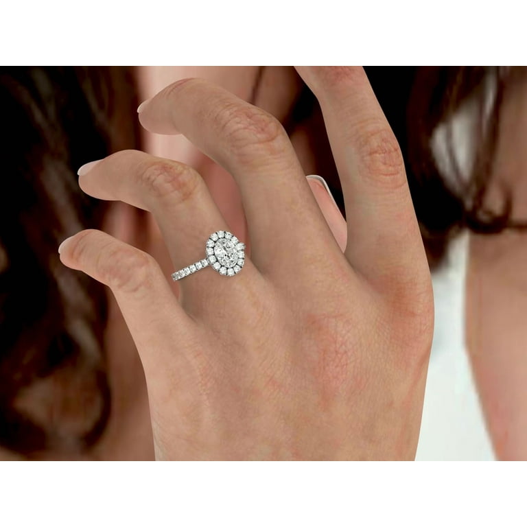 4 carat oval moissanite engagement ring deals