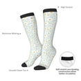 thumbnail image 5 of Picia Women Crew Soft Moisture-wicking Socks Daisies Flowers Pattern Design Cotton Socks, One Size fit All, 5 of 9