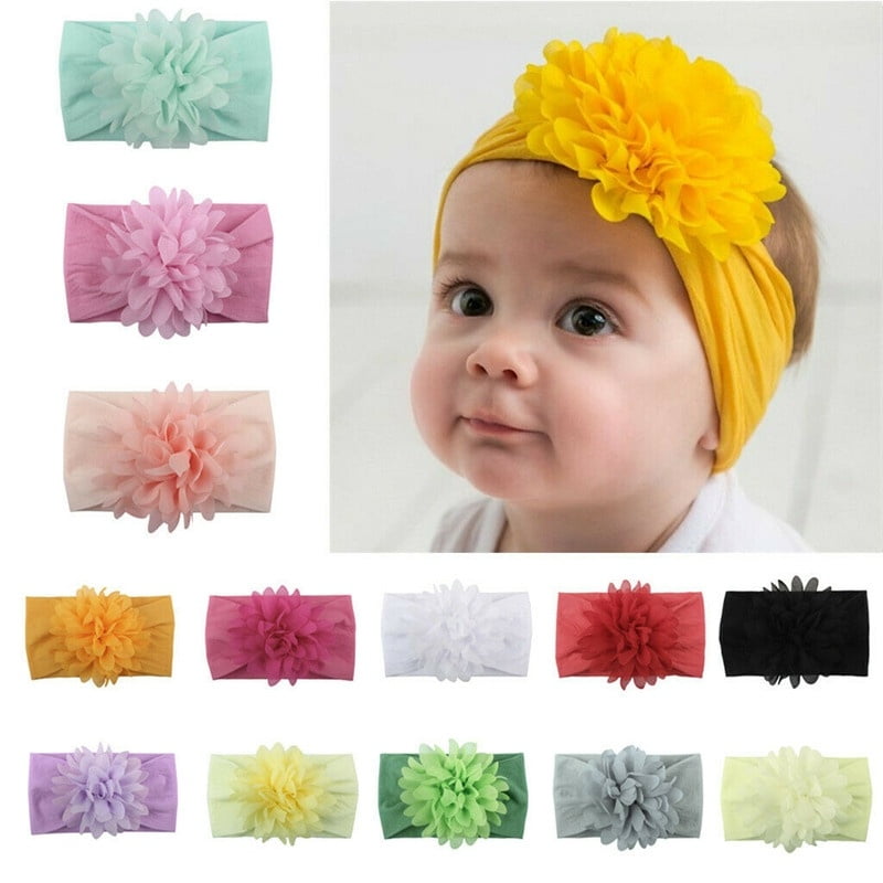 Cute Kids Girl Baby Headband Toddler Bow Flower Hair Band Accessories Headwear 