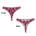 thumbnail image 3 of Balery Orchids Flowers Tangas de Algodón para Mujer con Estampado – Ropa Interior Sexy, Transpirable, G-string-3X-Large, 3 of 6