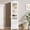 White-Left, variant on Cyehnenx Armoire Wardrobe Closet, White Bedroom Armoires Cabinet with Mirror Door and 6 Drawers, 15.7" W/69.5" H Clothing Storage Cabinet with Hanging Rod & Sensor Light for Bedroom, Right