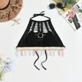 thumbnail image 2 of Women Summer Boho Beach Crop Top Halter Hollow Sexy Y2K Tank Top With Padded Lace Up Knit Tassel Camis Holiday Top Spring, 2 of 10