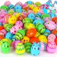 thumbnail image 1 of Huevos de Pascua de plástico Sizonjoy, 72 unidades, impresos, 8 cm de altura, 6 diseños, 1 of 7