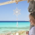 thumbnail image 4 of Campanas De Viento Crystal Light Catcher Copo de nieve Navidad Arco iris Ornamento para el jardín del hogar (E) Likrtyny Libre de BPA, 4 of 8