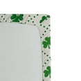thumbnail image 2 of Ambesonne Irish Fitted Sheet, 4 Leaf Shamrock Dots, Twin XL Size, White Green, 2 of 2