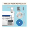 thumbnail image 2 of Water Fountain Replacement Filters Pet Water Fountain Replacement Filter Suitable For 74oz/2.2l Au, 2 of 4