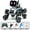 B, variant on adult Remote Control Stunt Car 8-Wheel Robot Dog Gesture Sensing Smart Toy with Watch Controller LED Lights Music Functions Rechargeable Battery Interactive