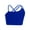 Royal Blue, variant on TiaoBug Kids Girls Sports Bra Asymmetrical Spaghetti Straps Open Back Dance Crop Top Training Cami Bralette Black 14
