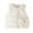 White, variant on AUNVITO Wholesale Girls' Solid Color Plush Sleeveless Cotton Coat Jacket with Backpack Two-piece Set
