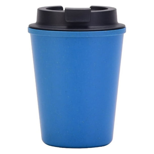 Bewildely Botella de bebida taza de agua taza térmica exquisita de moda de gran capacidad estudiante Drinkware café leche líquido contenedor Cocina y Comedor Azul 350ml Bewildely HA082049-04