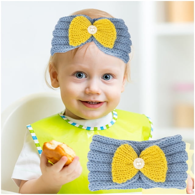 YisangMZ Children's Wool Headband Top Hairband For Warm Autumn And Winter Hairband Solid Flower Headband 21 Color