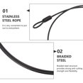 thumbnail image 4 of IFANLANDOR 4Pcs Steel Cable Rope Black Wire Rope for Outdoor Use, 4 of 7
