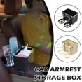 thumbnail image 3 of Car Armrest Storage Box Towel Water Cup Holder Car Hot Console J5 Organizer, 3 of 9