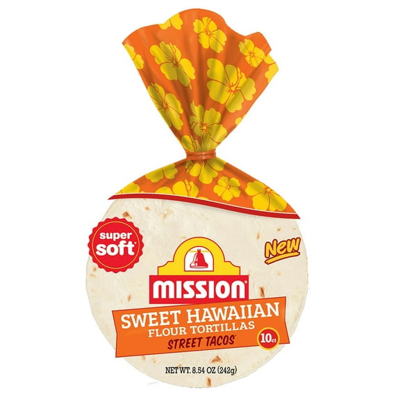 Mission Street Tacos Sweet Hawaiian Flour Tortillas - 4.5", 8.54 oz, 10 Count