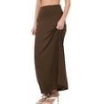 thumbnail image 2 of KOGMO Womens Classic Maxi Skirt with Foldable Wide Waistband (S-3X), 2 of 6