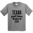 thumbnail image 3 of Inktastic Texas Awesome Since 1845 Youth T-Shirt, 3 of 5