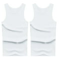 thumbnail image 2 of WUWUQF Undershirts for Men Pack Sleeveless Shirts Tank Top High Elastic Cotton Slim Fit Sports White, 2 of 4