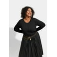 thumbnail image 6 of CASSIE LIZ Plus Size Sweaters Knit Womens Crew Neck Pullover Fall Fashion Solid Loose Fit Winter Dressy (XL-5XL), 6 of 8