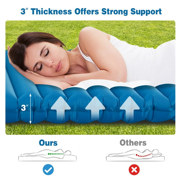 Sleeping Pad Travel Size Air Mattress YYAo Inflatable Sleeping Mat