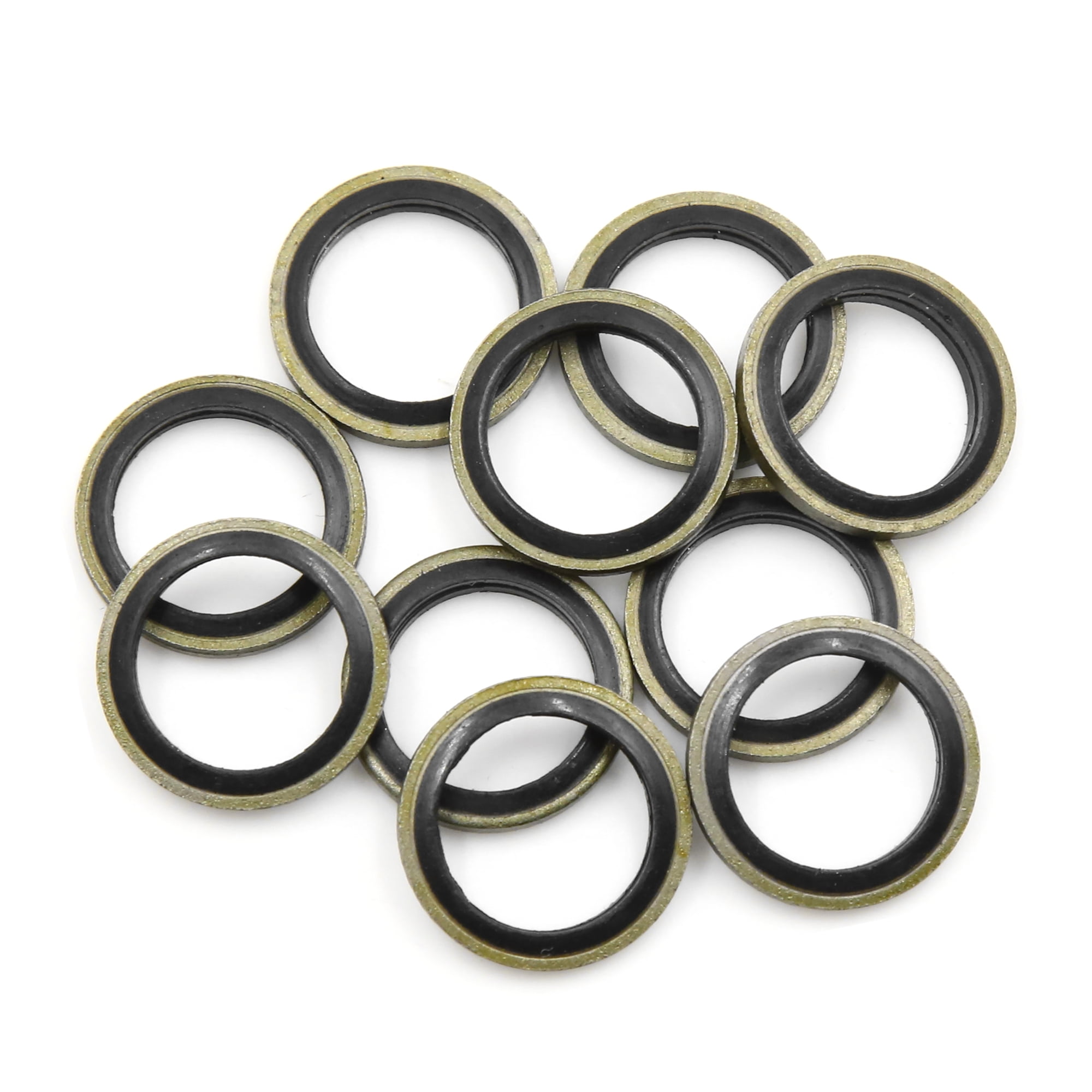 10pcs Engine Oil Crush Washers Drain Plug Gaskets 14mm ID. 20mm OD. for